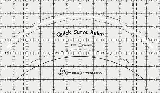 Sew Kind of Wonderful Quick Curve Ruler 7"x12"