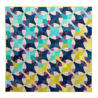 Sew Kind of Wonderful Posh Snowball Quilt Pattern Finished Size 61”x75”