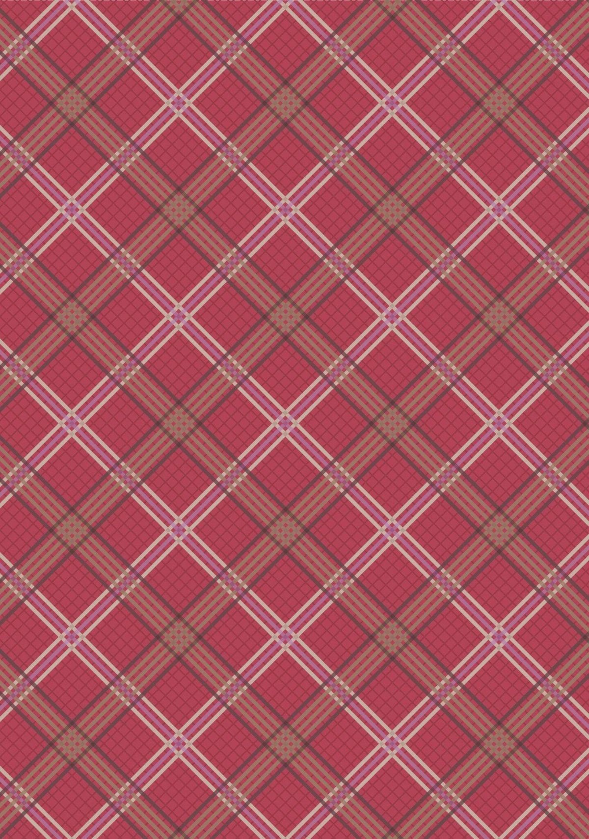 Lewis & Irene Loch Lewis Flannel Fabric Collection Red Check F539B