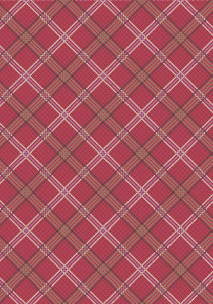 Lewis & Irene Loch Lewis Flannel Fabric Collection Red Check F539B