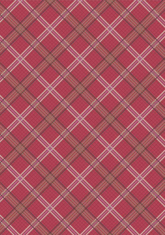 Lewis & Irene Loch Lewis Flannel Fabric Collection Red Check F539B