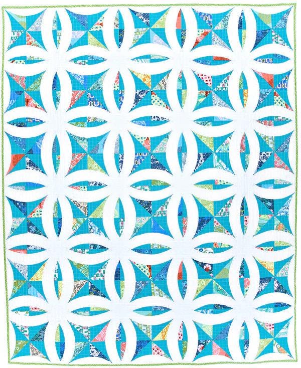 Sew Kind of Wonderful Metro Lattice Quilt Pattern Finished Size 57"x69"