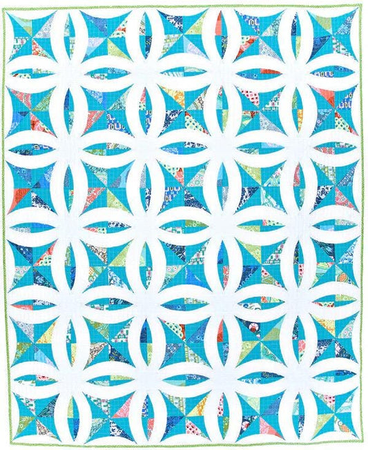 Sew Kind of Wonderful Metro Lattice Quilt Pattern Finished Size 57"x69"
