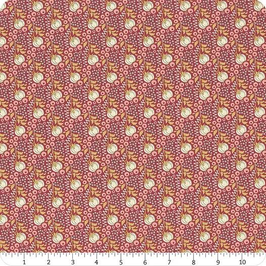 Tilda Sanctuary Fabric Collection Cottonfield Maroon Authentic Premium 100% Cotton Fabrics