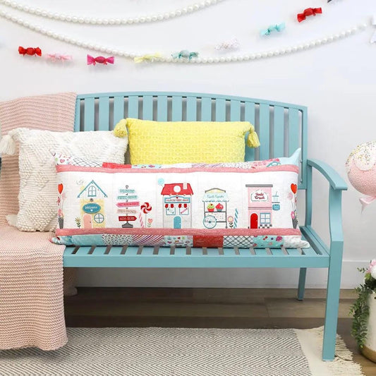 Kimberbell Sweetheart Street Bench Pillow Collection (Options: ME Download Booklet, Embellishment Kit, Fabric Kit, Thread Set)