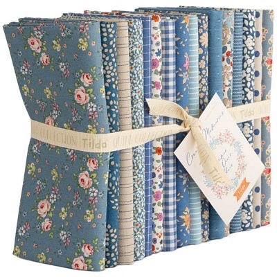 Tilda Creating Memories Summer and Ocean Blues Fabric Collection 16pc Fat Quarter Bundle