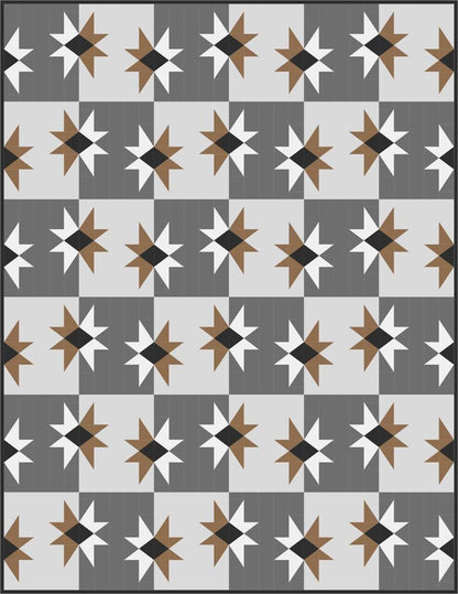 PDF Cotton Street Commons Westminster Way Quilt Pattern #262 Finished Size: 60"x78"