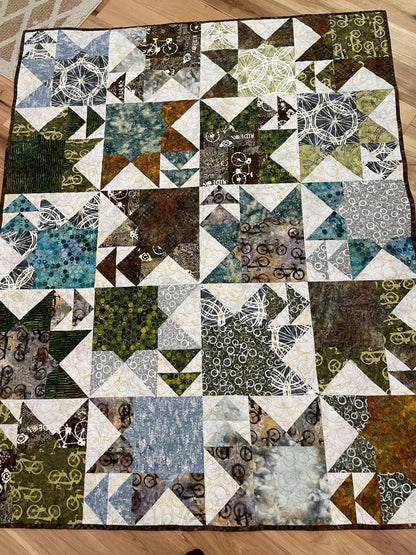 Doug Leko Antler Quilt Designs Crown & Anchor Quilt Pattern - 3 Size Variations Per Pattern