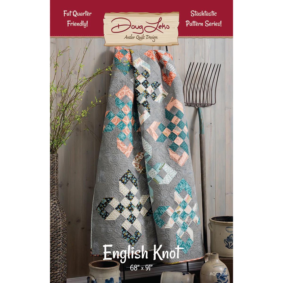 Doug Leko Antler Quilt Designs English Knot Quilt Pattern Finished Size: 68"x91"