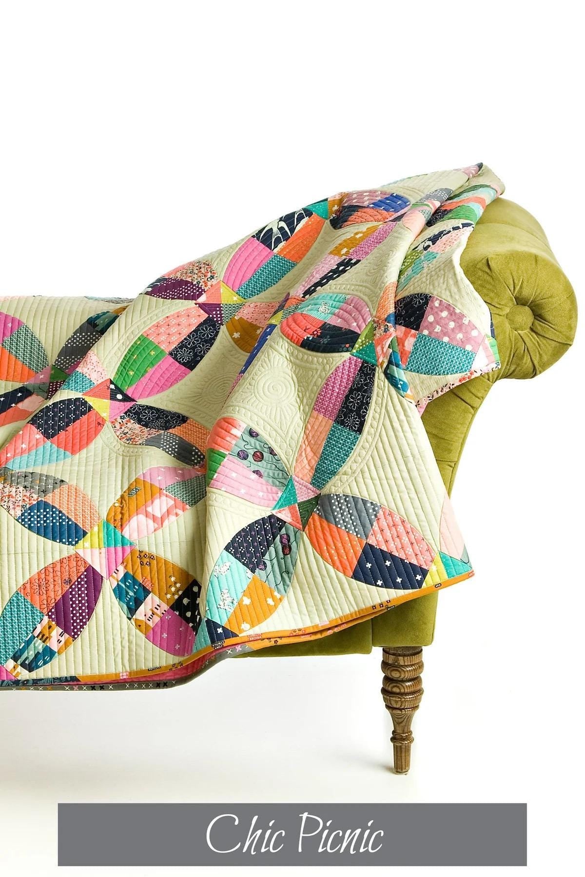 Sew Kind of Wonderful Chic Picnic Quilt Pattern Finished Size 75”x75”