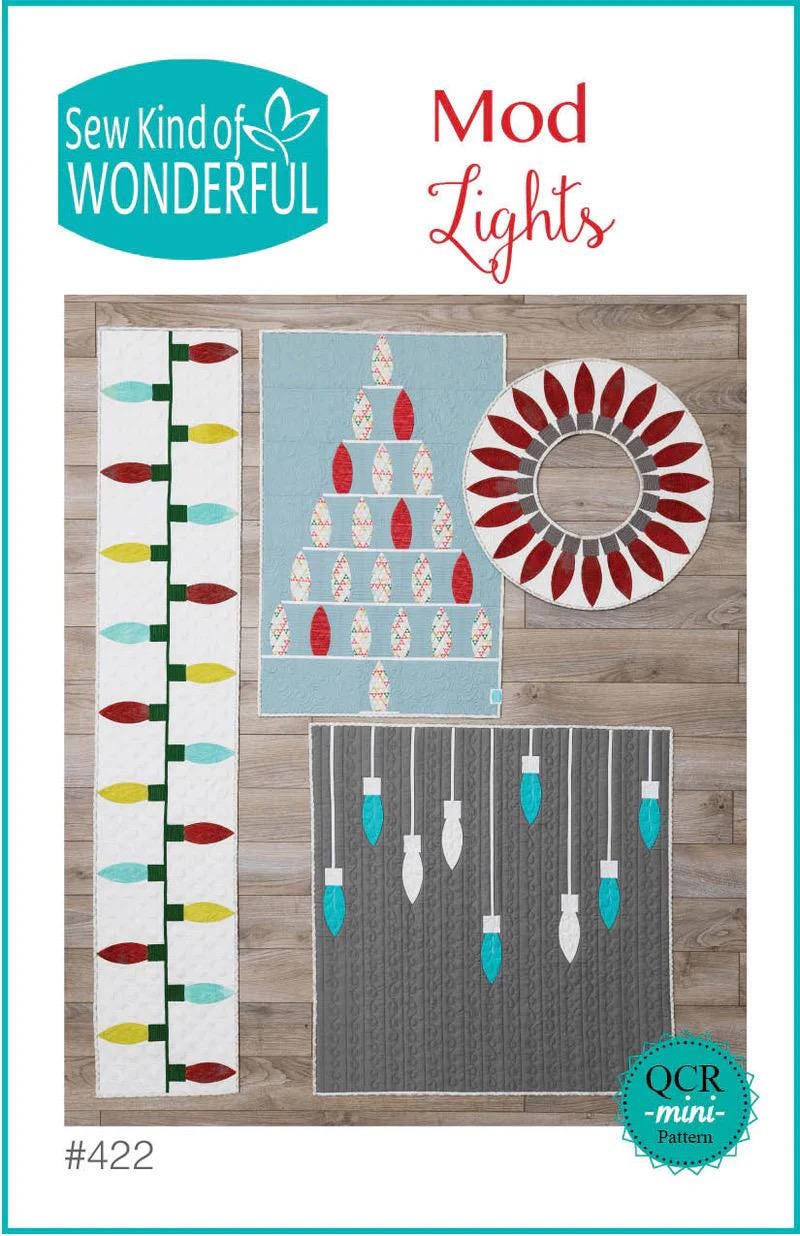 Sew Kind of Wonderful Mod Lights Wallhanging Patterns (4 patterns in one)