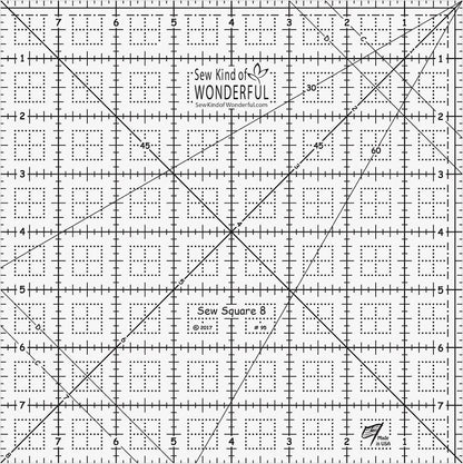 Sew Kind of Wonderful Quick Sew Square Rulers (6”, 8”, 10” sold separately)