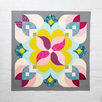 Sew Kind of Wonderful Posh Blossom Quilt Pattern Finished Size 65”x65”