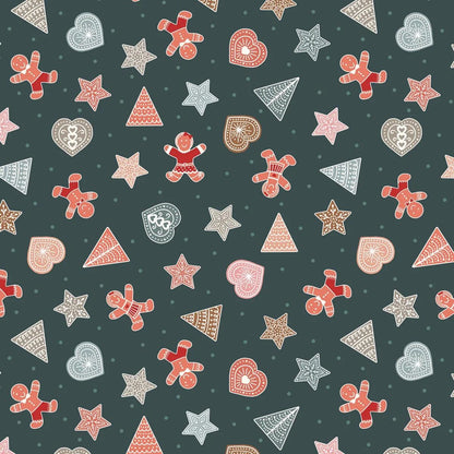 LIMITED EDITION!! Lewis & Irene Snowflake Quilt Kit Featuring Lewis and Irene Gingerbread Season Fabric Collection Finished Size: 60"x72"