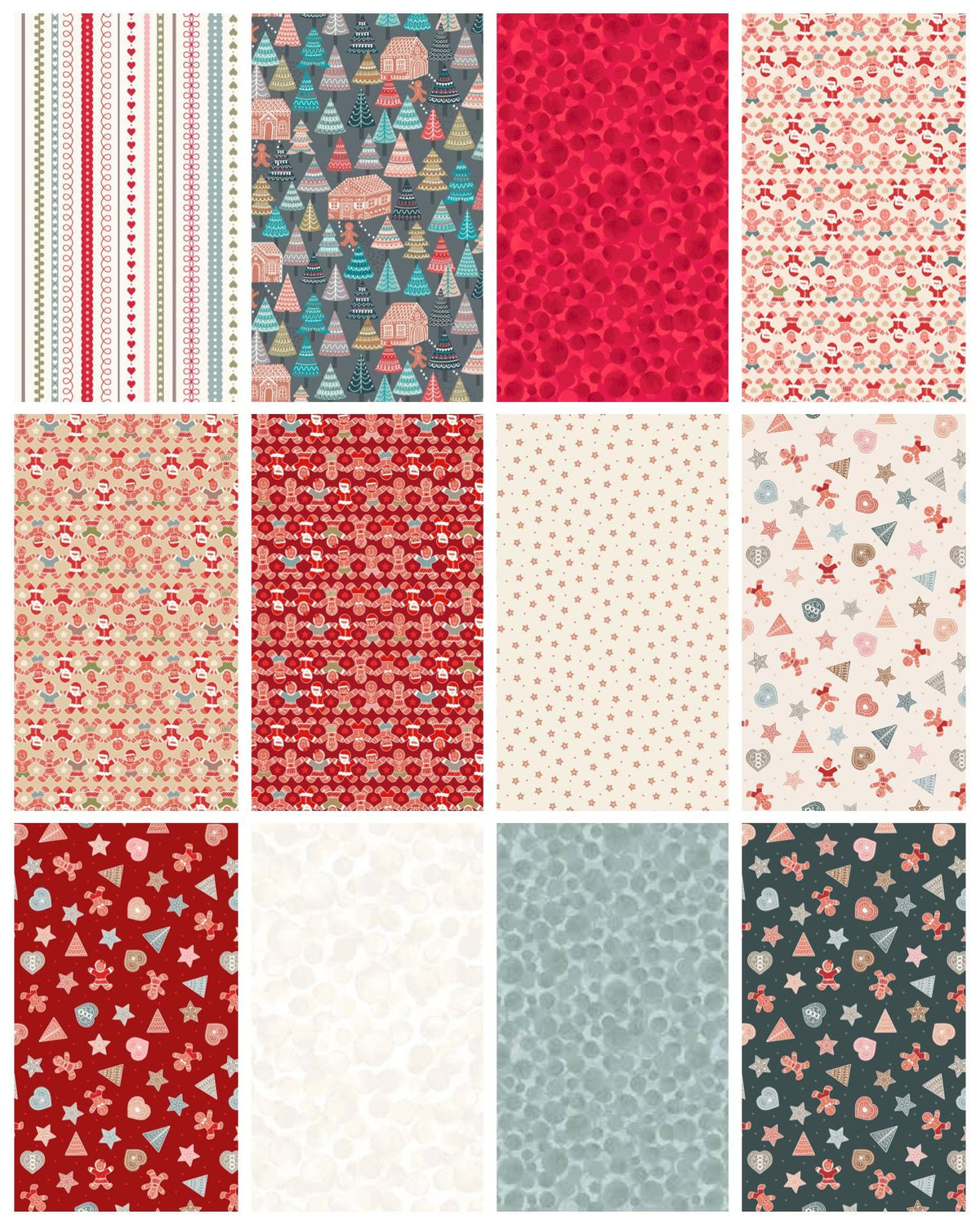LIMITED EDITION!! Lewis & Irene Snowflake Quilt Kit Featuring Lewis and Irene Gingerbread Season Fabric Collection Finished Size: 60"x72"