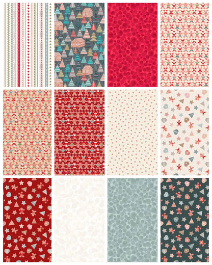 LIMITED EDITION!! Lewis & Irene Snowflake Quilt Kit Featuring Lewis and Irene Gingerbread Season Fabric Collection Finished Size: 60"x72"