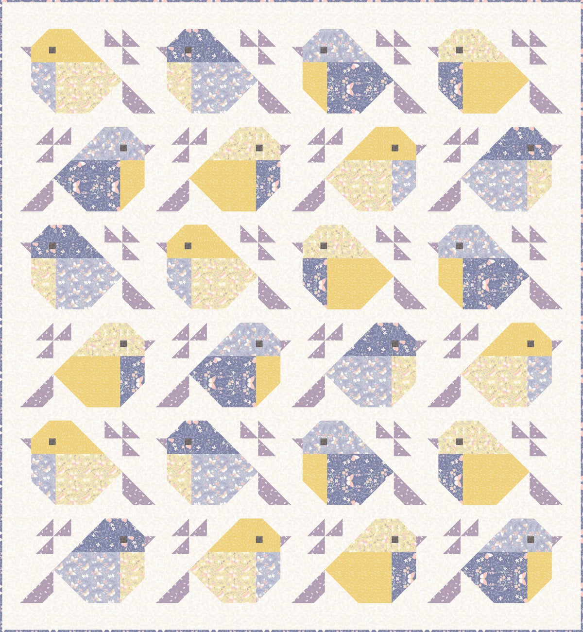 LAST TWO!! Limited Edition Pen + Paper Patterns Sparrows Quilt Kit Featuring Lewis & Irene Heart of Summer Fabric Collection
