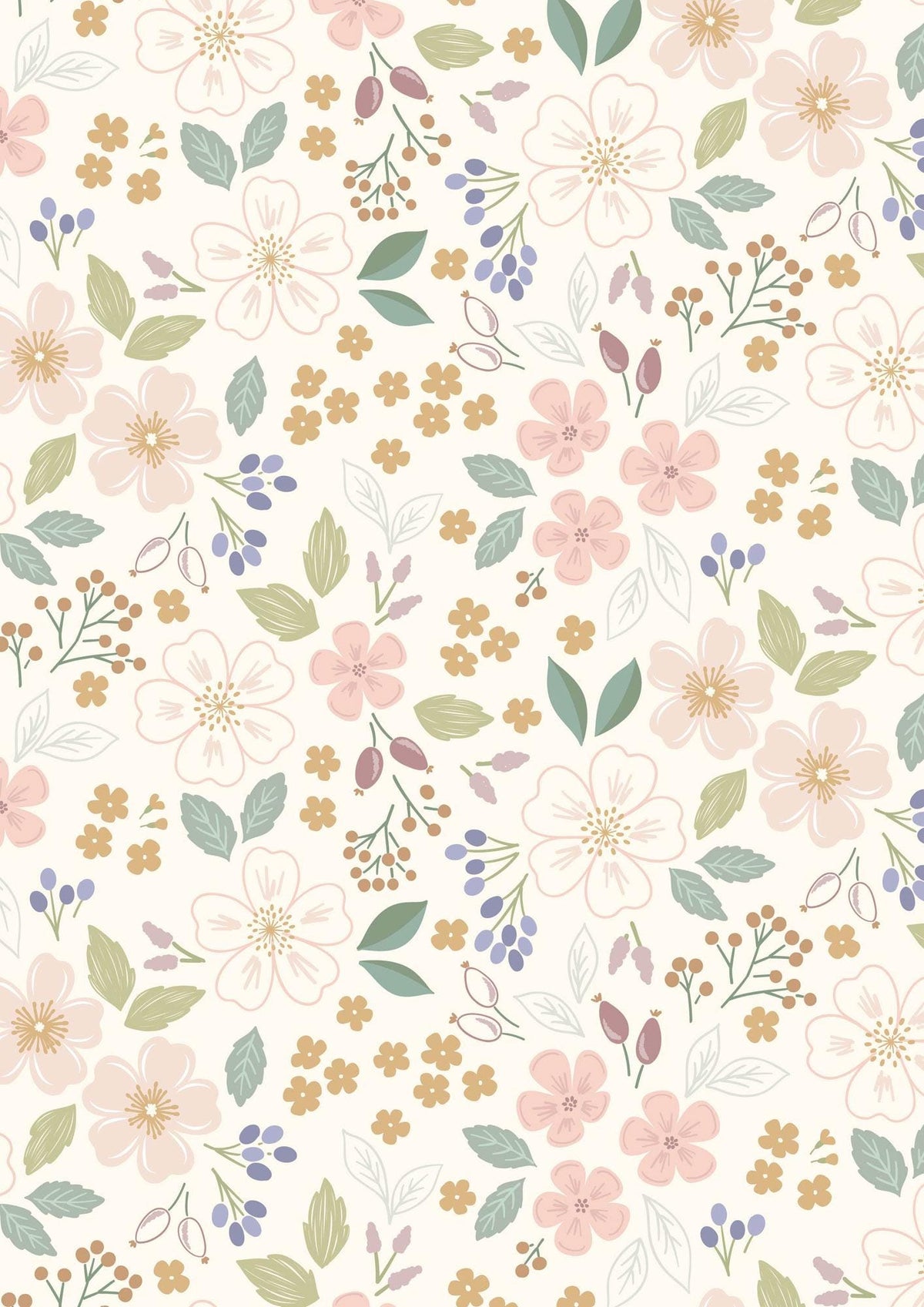Lewis & Irene Sky Garden Fabric Collection Sky Garden on Cream CC56.1 Authentic Premium 100% Cotton Quilt Shop Quality Fabrics