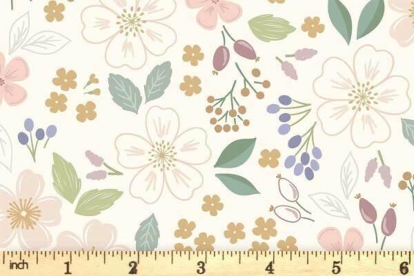 Lewis & Irene Sky Garden Fabric Collection Sky Garden on Cream CC56.1 Authentic Premium 100% Cotton Quilt Shop Quality Fabrics