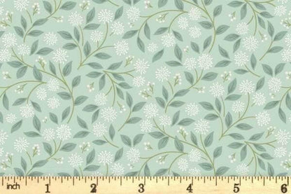Lewis & Irene Sky Garden Fabric Collection Ivy Trail on Misty Jade CC59.2 Authentic Premium 100% Cotton Quilt Shop Quality Fabrics