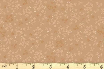 Lewis & Irene Sky Garden Fabric Collection Wintersweet on Lt Burnt Sienna CC60.3 Authentic Premium 100% Cotton Quilt Shop Quality Fabrics
