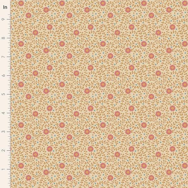 Tilda Sanctuary Fabric Collection Daisydream Tan Authentic Premium 100% Cotton Fabrics
