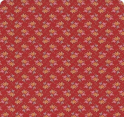 Tilda Creating Memories Winter Reds & Greens Fabric Collection Frida Red Authentic Premium 100% Cotton Fabrics