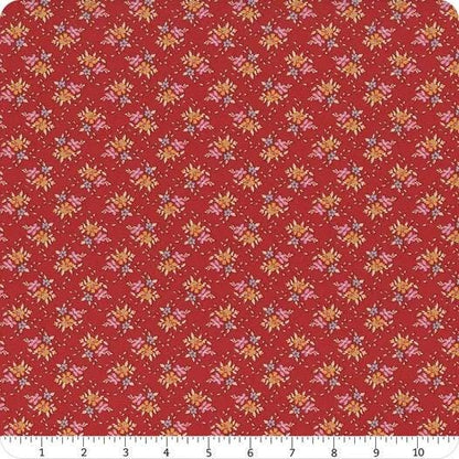 Tilda Creating Memories Winter Reds & Greens Fabric Collection Frida Red Authentic Premium 100% Cotton Fabrics