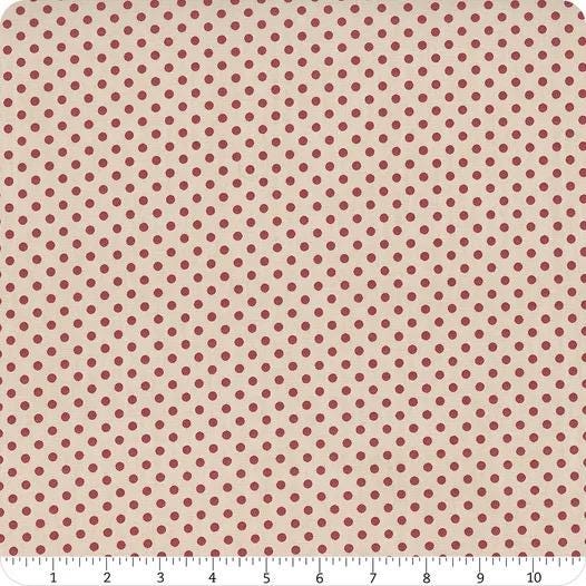 Tilda Creating Memories Winter Reds & Greens Fabric Collection Polkadot Red Authentic Premium 100% Cotton Fabrics