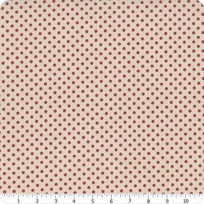 Tilda Creating Memories Winter Reds & Greens Fabric Collection Polkadot Red Authentic Premium 100% Cotton Fabrics