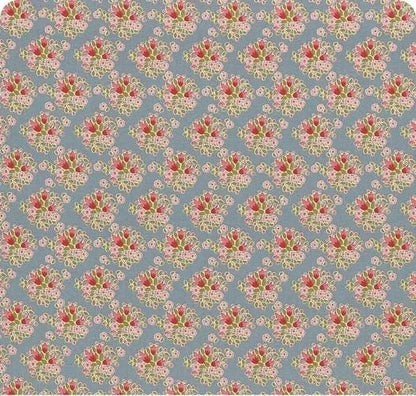 Tilda Creating Memories Summer and Ocean Blues Fabric Collection Lulu Blue Authentic Premium 100% Cotton Fabrics