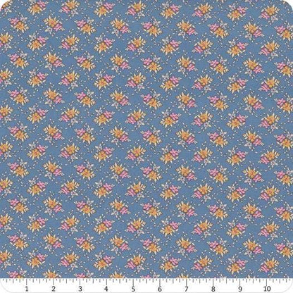 Tilda Creating Memories Summer and Ocean Blues Fabric Collection Frida Blue Authentic Premium 100% Cotton Fabrics
