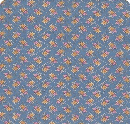 Tilda Creating Memories Summer and Ocean Blues Fabric Collection Frida Blue Authentic Premium 100% Cotton Fabrics
