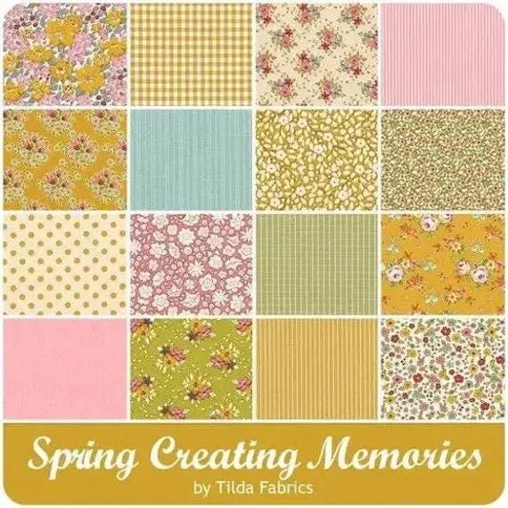 Tilda Creating Memories Spring and Easter Pastels Fabric Collection Tinydot Pink Authentic Premium 100% Cotton Fabrics