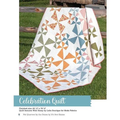 It’s Sew Emma Fat Quarters By The Dozen Quilt Pattern Book - 12 Quilts with 12 Fat Quarters (Spiral Bound) ISE-963