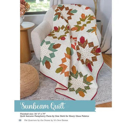 It’s Sew Emma Fat Quarters By The Dozen Quilt Pattern Book - 12 Quilts with 12 Fat Quarters (Spiral Bound) ISE-963