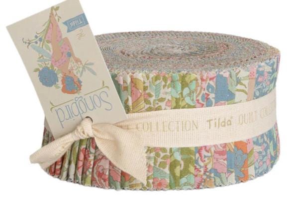 Tilda Songbird Fabric Collection 40pc 2.5" Fabric Strip Jellyroll (SHIPPING BEGINS 2-1-2026)