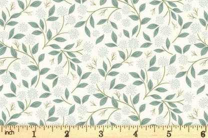 END OF BOLT 16" Lewis & Irene Sky Garden Fabric Collection Ivy Trail on Cream CC59.1