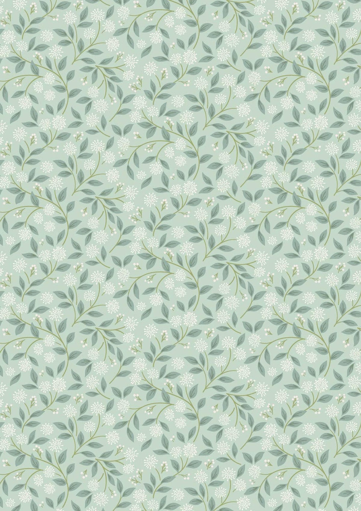Lewis & Irene Sky Garden Fabric Collection Ivy Trail on Misty Jade CC59.2 Authentic Premium 100% Cotton Quilt Shop Quality Fabrics