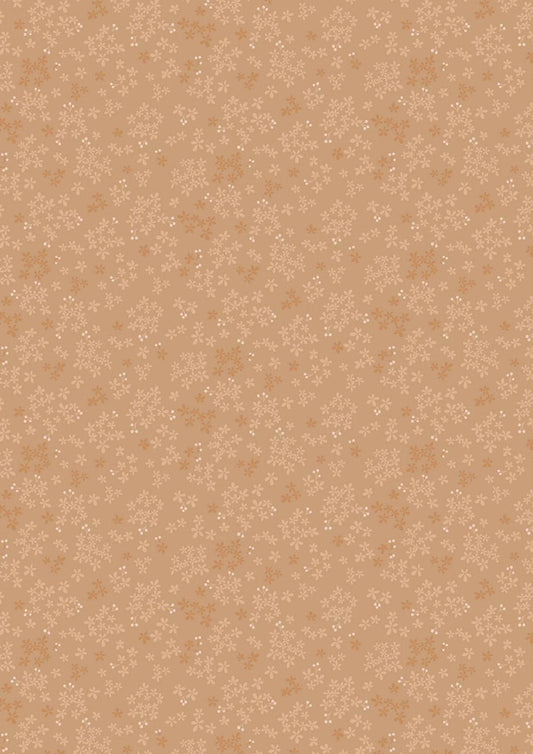 Lewis & Irene Sky Garden Fabric Collection Wintersweet on Lt Burnt Sienna CC60.3 Authentic Premium 100% Cotton Quilt Shop Quality Fabrics