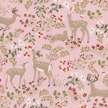 Poppie Cotton Little Star Baby Quilt Kit Featuring My Darling Deer Fabric Collection Finished Size: 40"x40"
