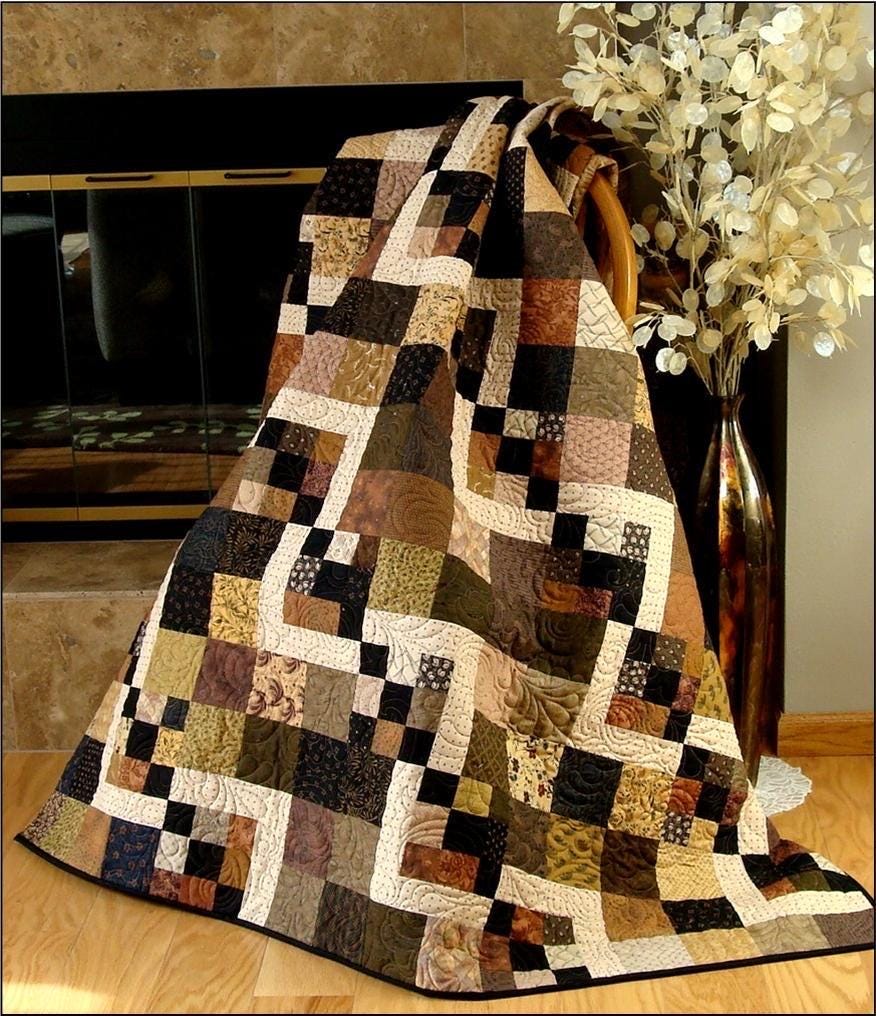 Pleasant Valley Creations Simply Delightful Quilt Pattern - 6 Size Variations Per Pattern