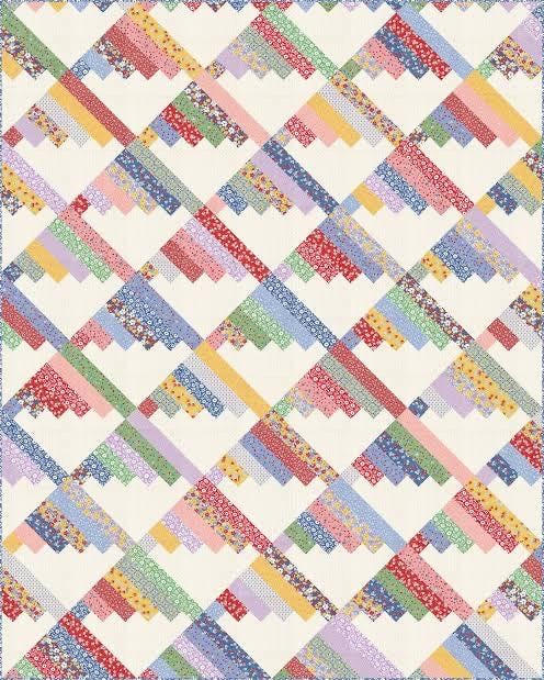 Modernly Morgan Scrap Mountains Quilt Pattern - 3 Size Variations Per Pattern MM-035
