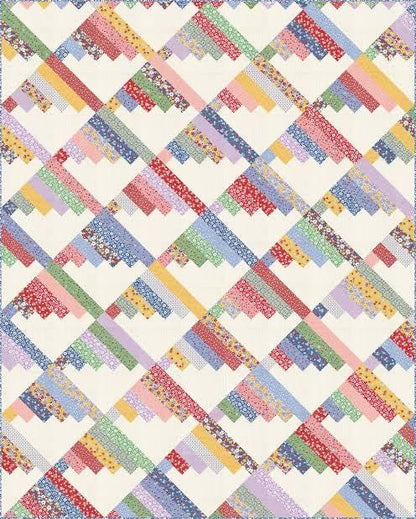 Modernly Morgan Scrap Mountains Quilt Pattern - 3 Size Variations Per Pattern MM-035