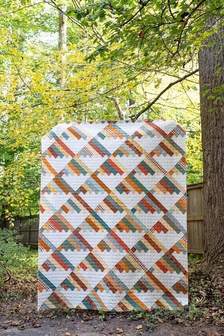 Modernly Morgan Scrap Mountains Quilt Pattern - 3 Size Variations Per Pattern MM-035
