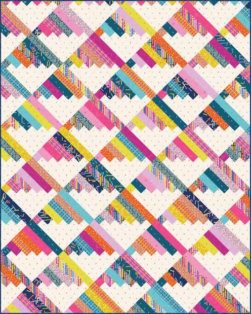Modernly Morgan Scrap Mountains Quilt Pattern - 3 Size Variations Per Pattern MM-035