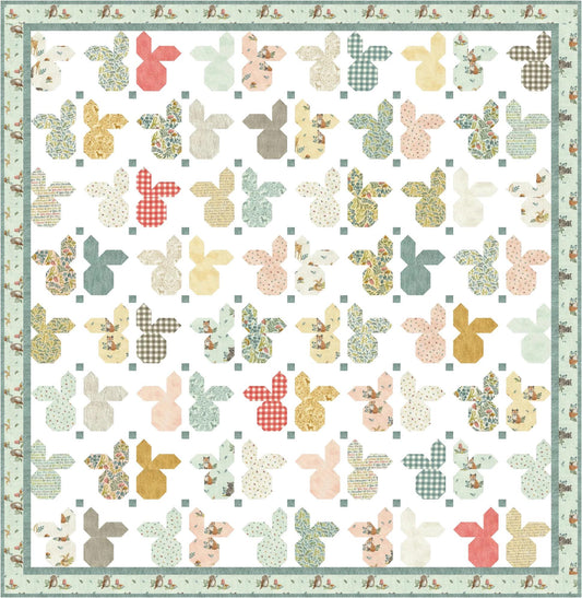 Coach House Designs Bunny Town Quilt Pattern Finished Size: 76"x78"