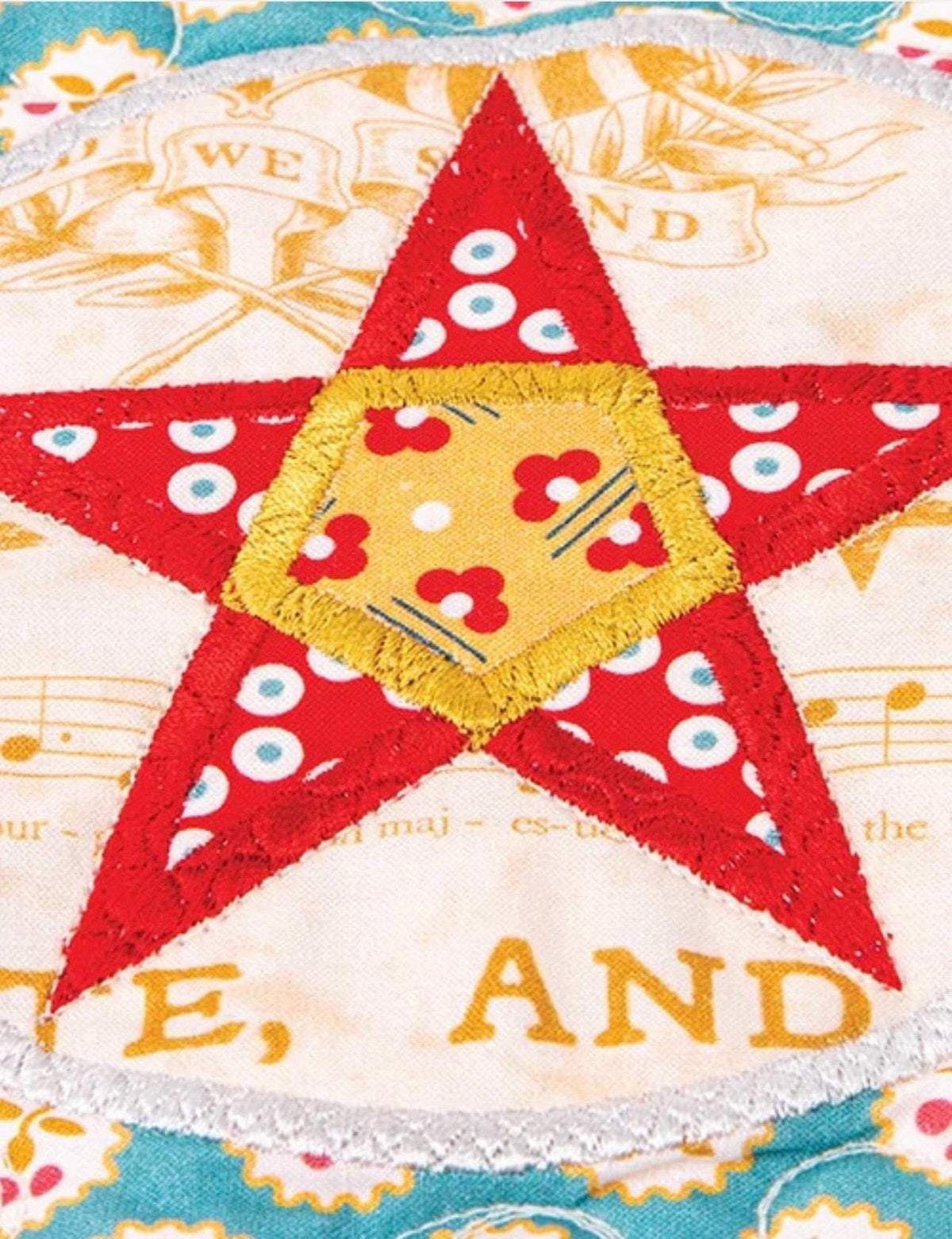 Riley Blake Lori Holt Farmhouse Star Quilt Machine Embroidery USB