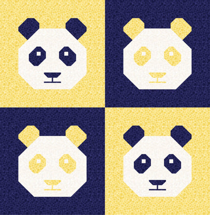 LIMITED EDITION Cotton and Joy Pandamonium Quilt Kit Featuring Lewis & Irene Bumbleberries Fabric Collection - Baby or Throw Sizes Available
