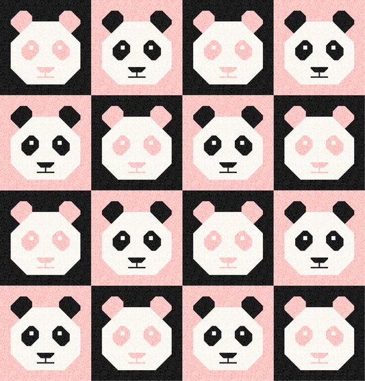 LIMITED EDITION!! Cotton and Joy Pandamonium Quilt Kit Featuring Lewis & Irene Bumbleberries Fabric Collection - Baby or Throw Size